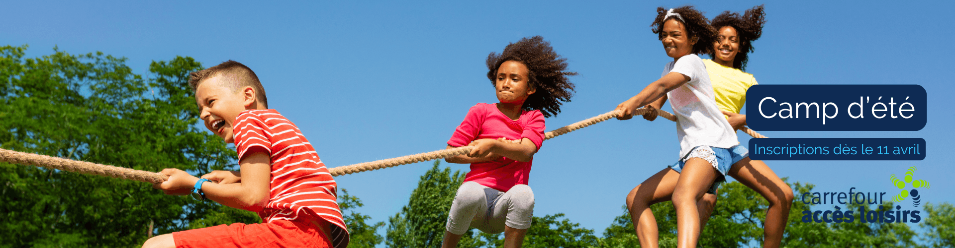 enfants qui tirent à la corde